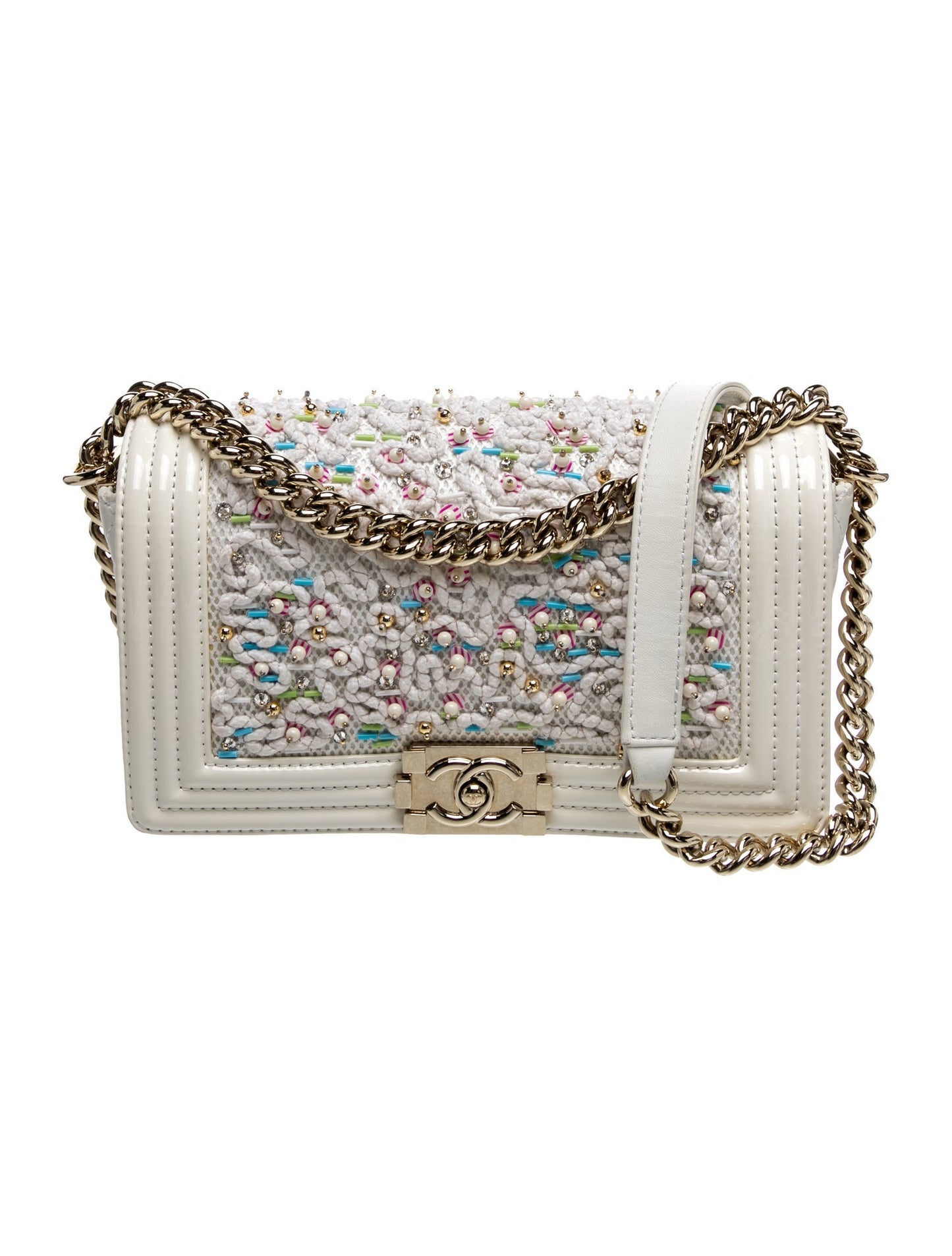 Chanel Medium Beaded Boy Bag