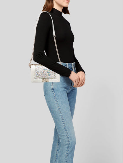 Chanel Medium Beaded Boy Bag