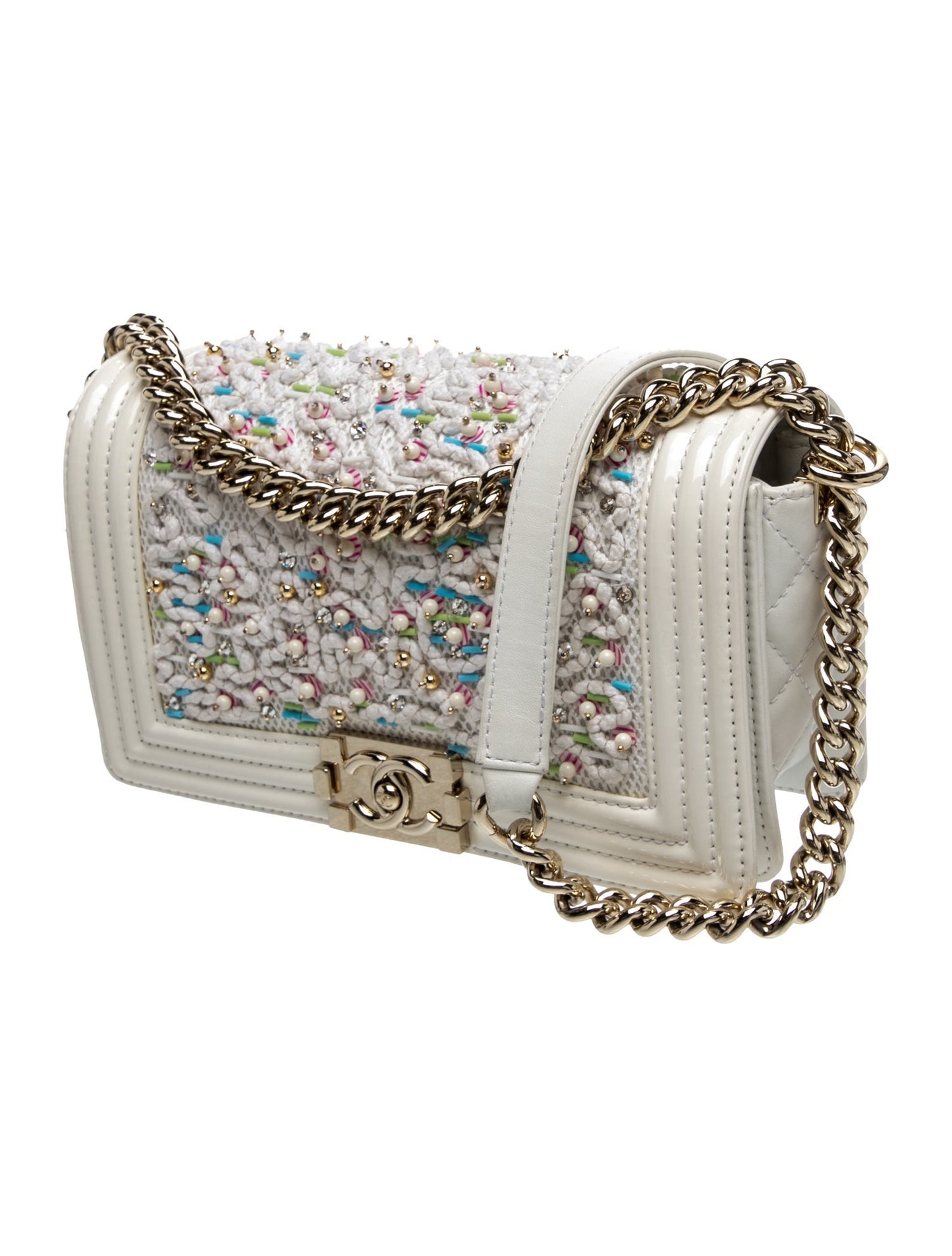 Chanel Medium Beaded Boy Bag