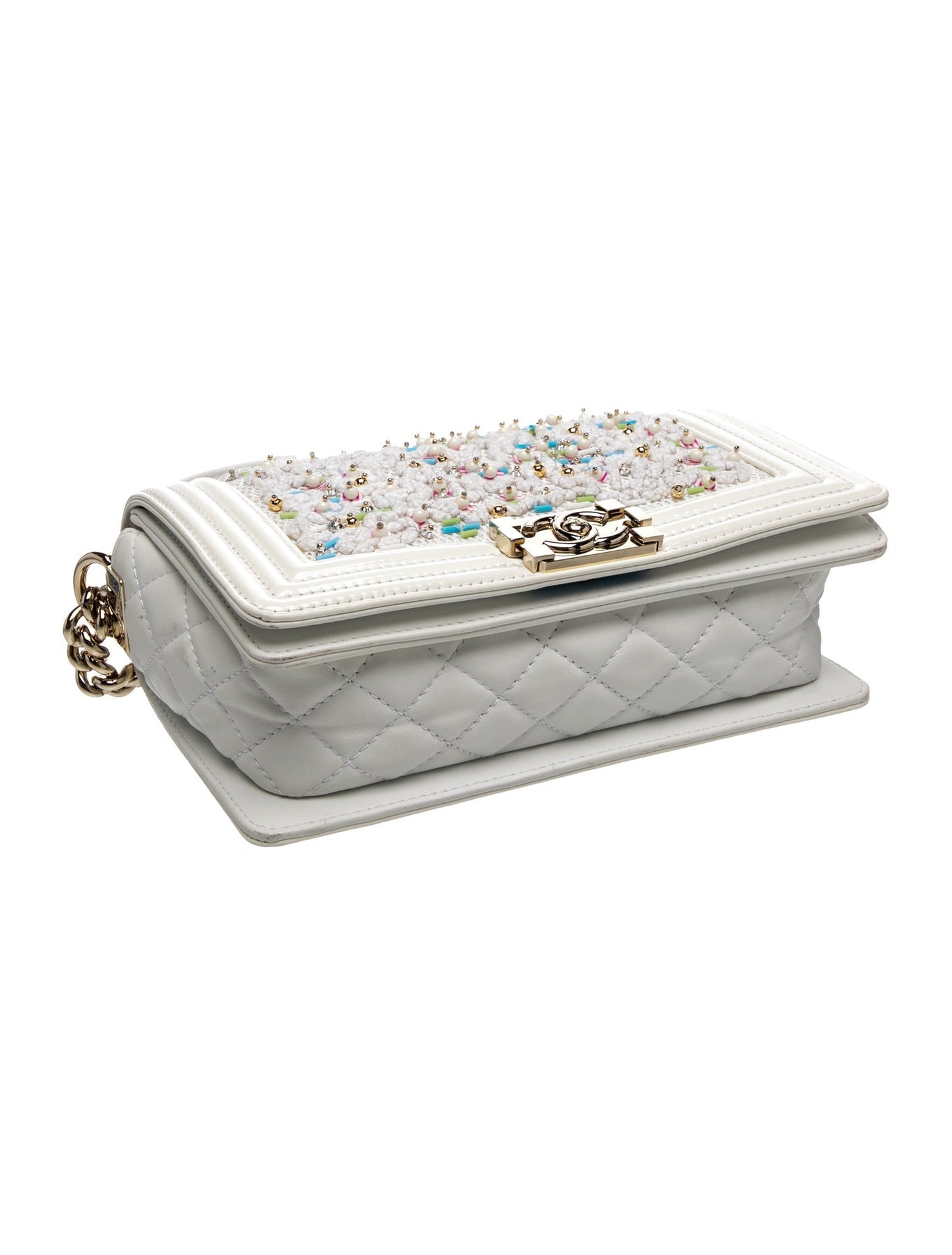 Chanel Medium Beaded Boy Bag