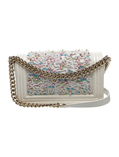 Chanel Medium Beaded Boy Bag