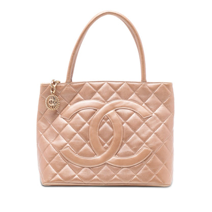 Chanel Lambskin Medallion Tote