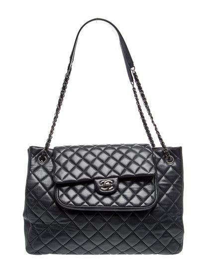Chanel Paris-Edinburgh Quilted Flap Tote