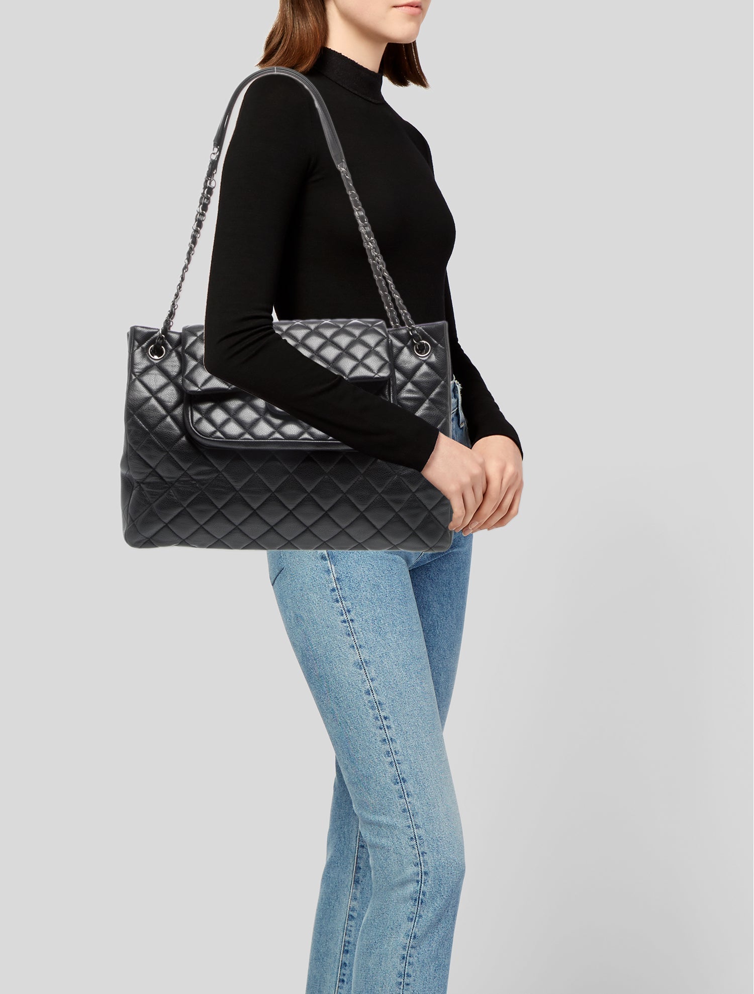 Chanel Paris-Edinburgh Quilted Flap Tote