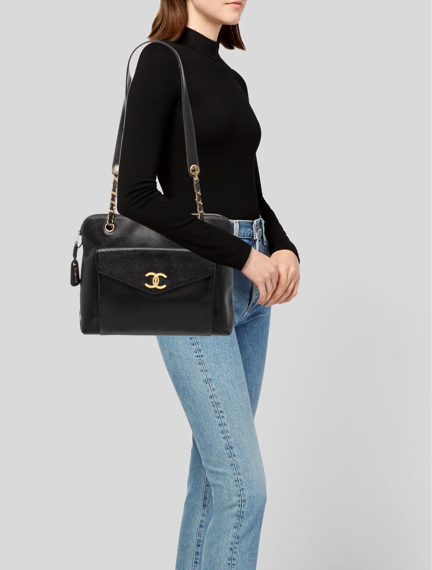 Chanel CC Front Pocket Chain Tote