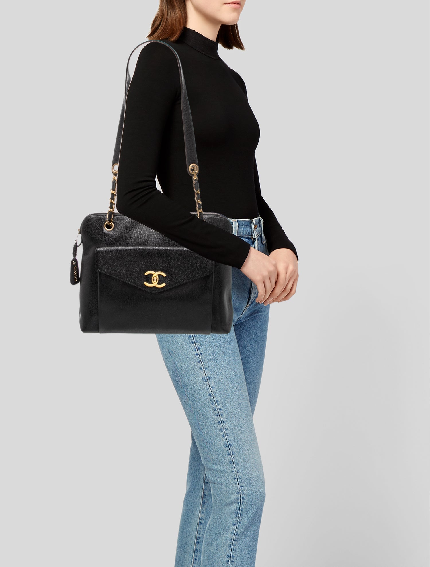 Chanel CC Front Pocket Chain Tote