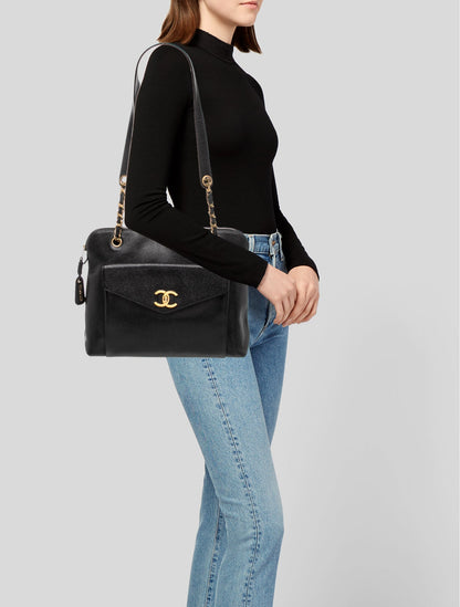 Chanel CC Front Pocket Chain Tote
