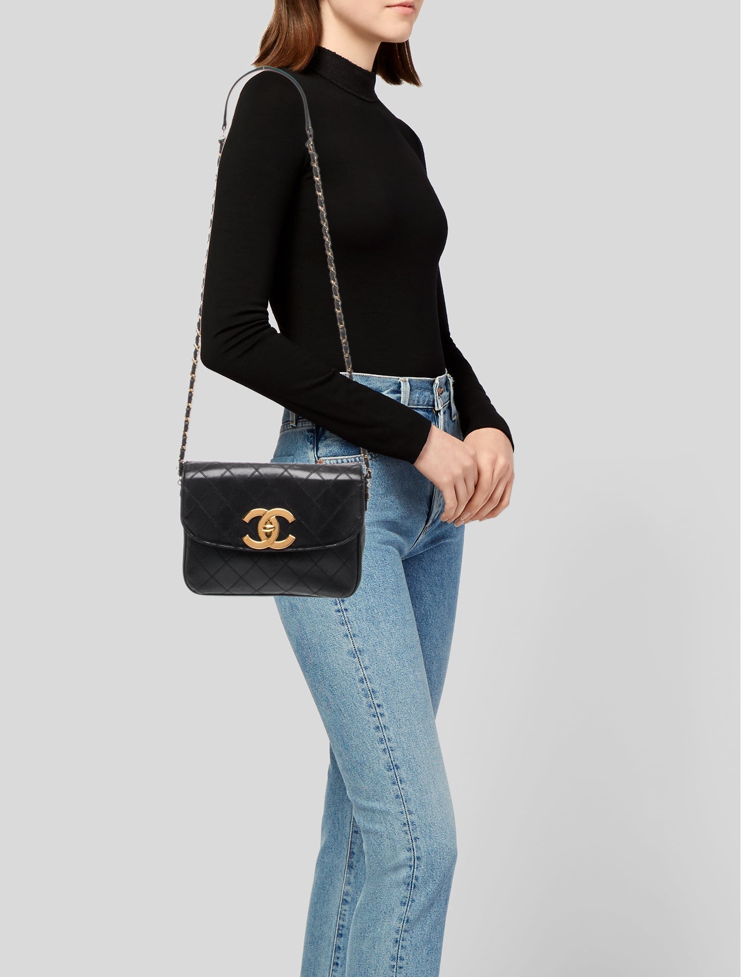 Chanel Vintage XL CC Flap Bag