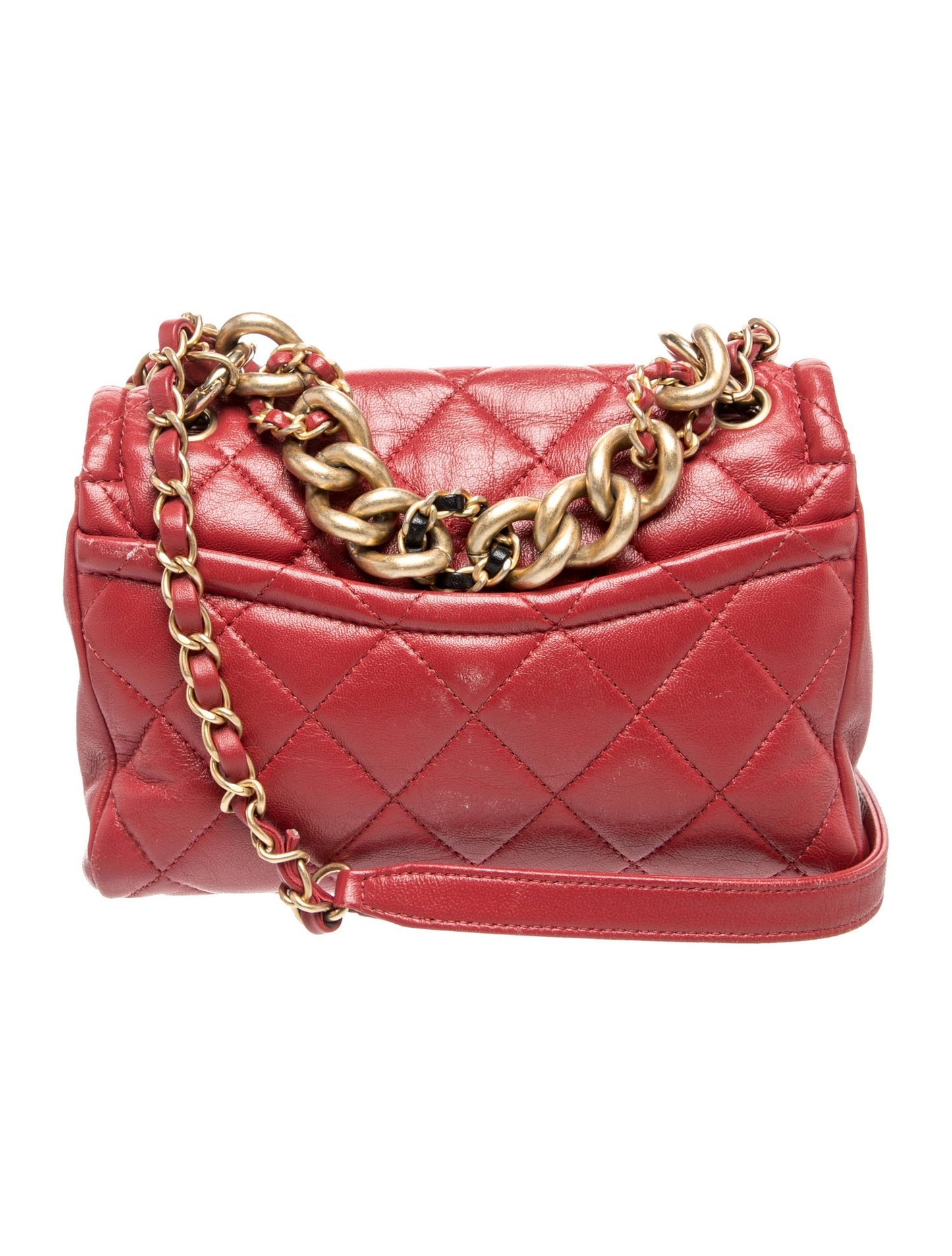 Chanel Chain Leather Link Flap Bag