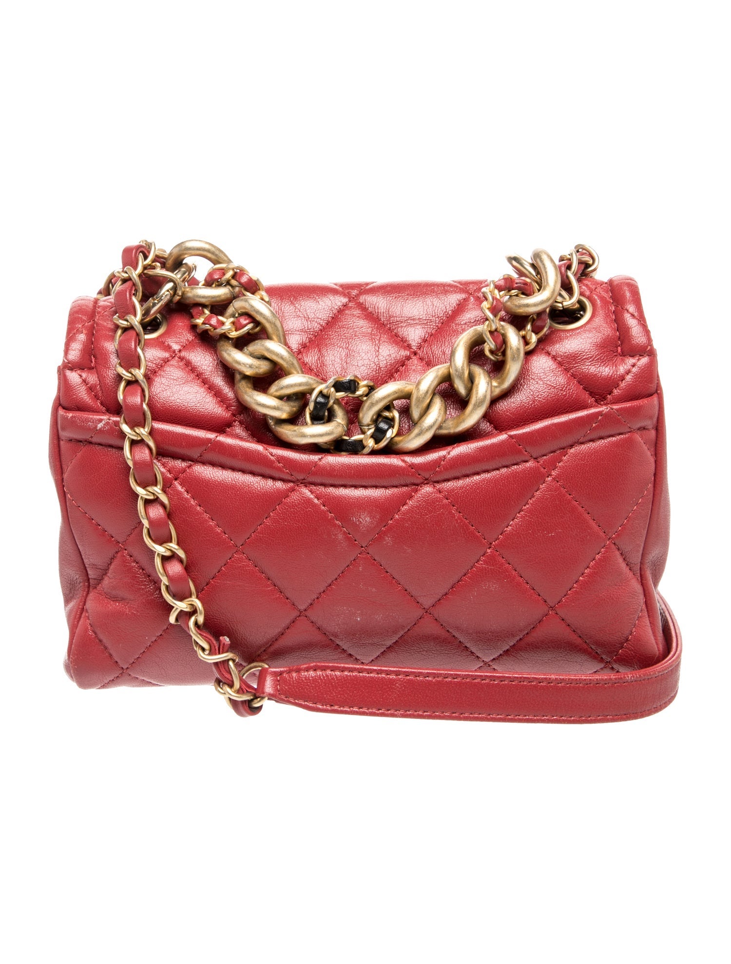 Chanel Chain Leather Link Flap Bag