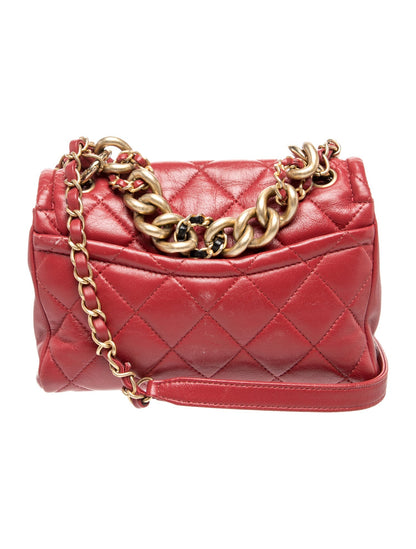 Chanel Chain Leather Link Flap Bag