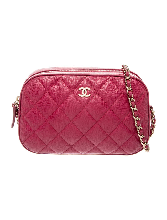 Chanel Caviar Quilted Camera Case