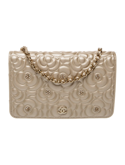 Chanel Camellia Wallet On Chain
