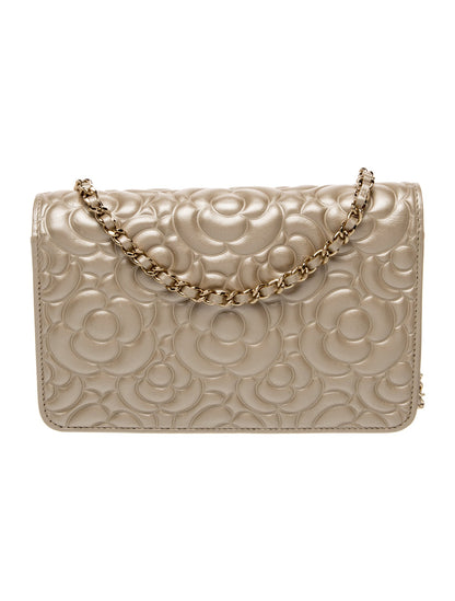 Chanel Camellia Wallet On Chain