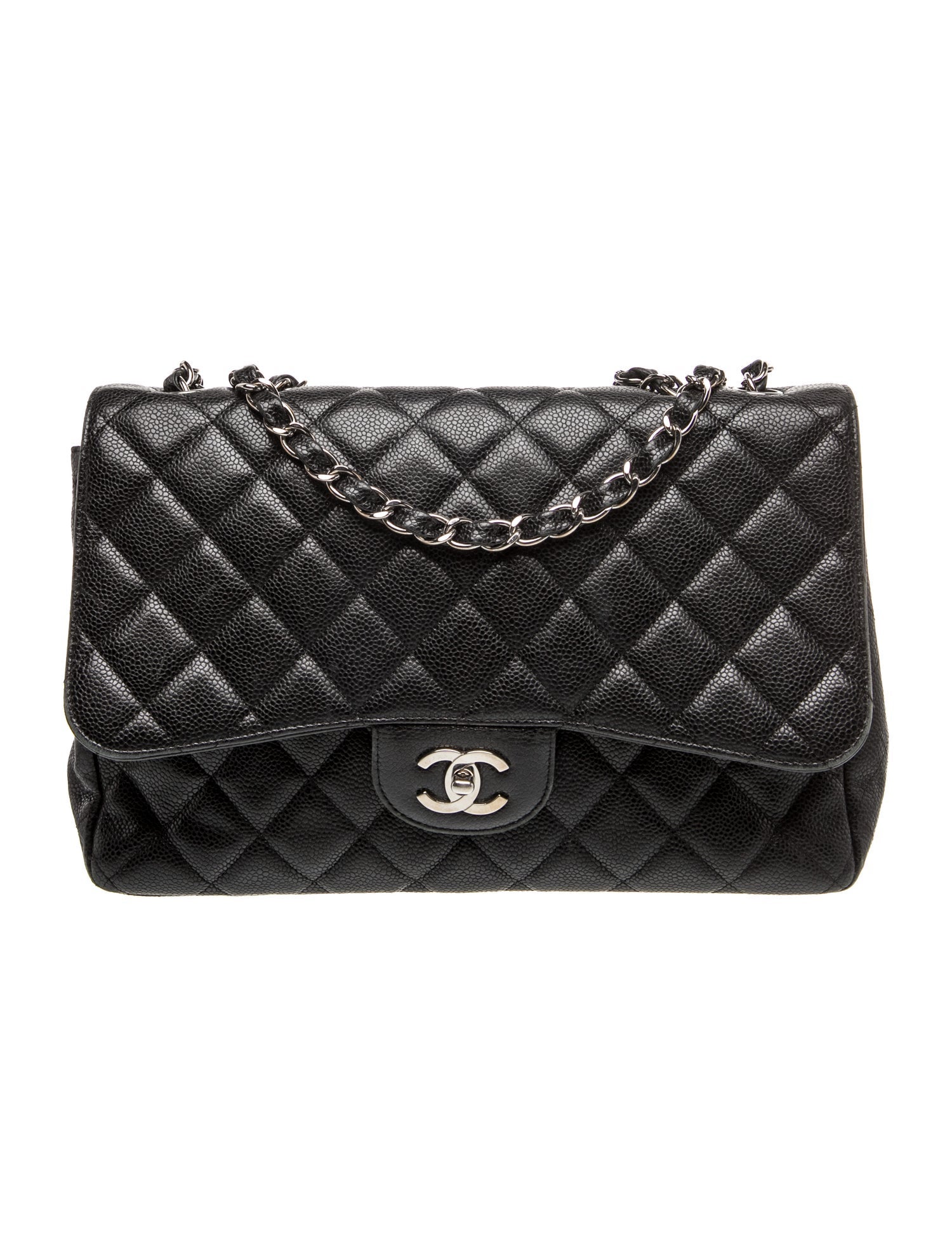 Chanel Caviar Classic Jumbo Single Flap Bag
