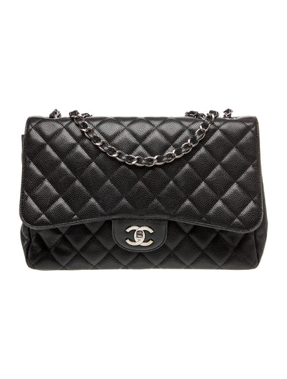 Chanel Caviar Classic Jumbo Single Flap Bag