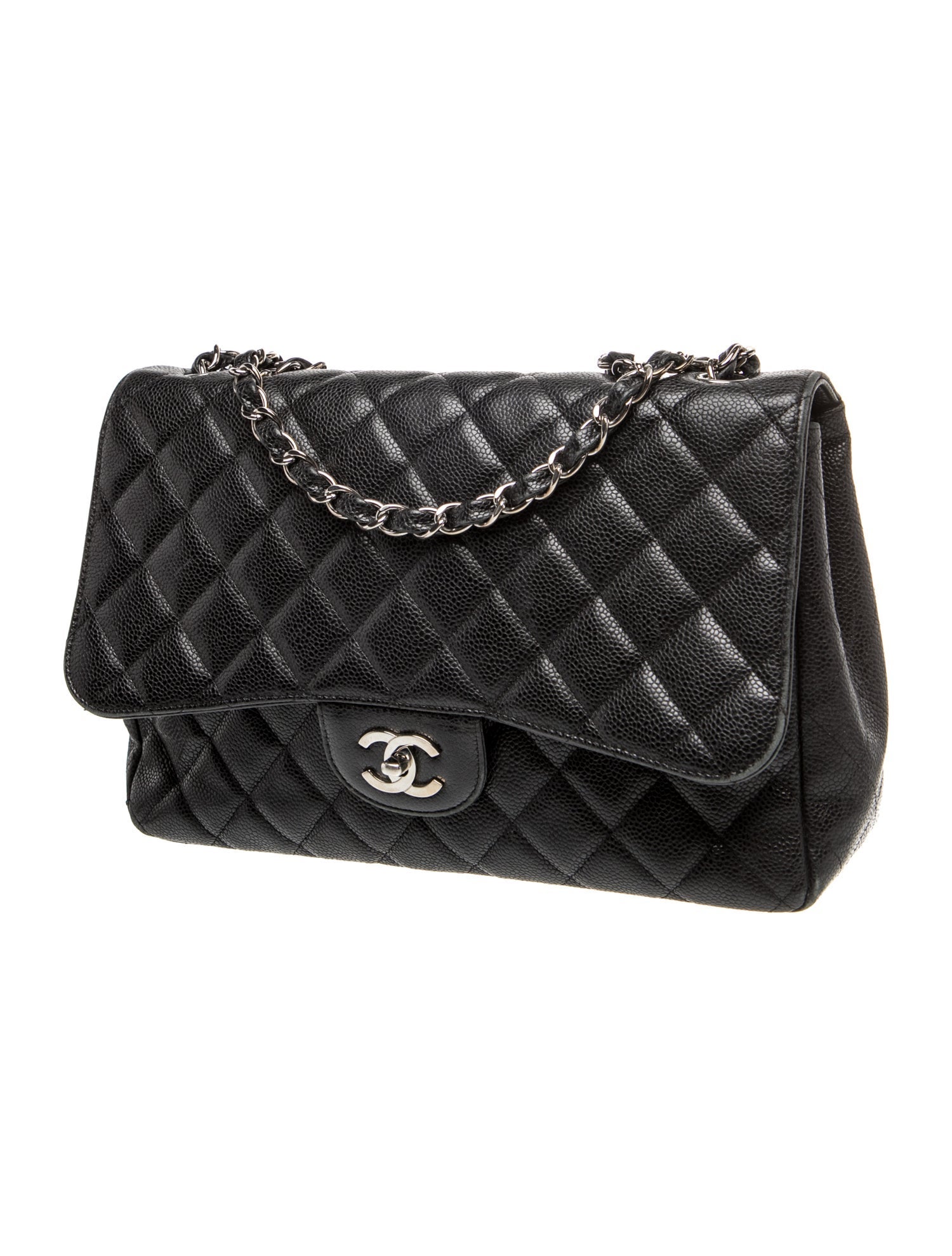 Chanel Caviar Classic Jumbo Single Flap Bag