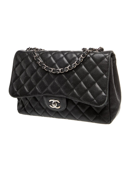 Chanel Caviar Classic Jumbo Single Flap Bag
