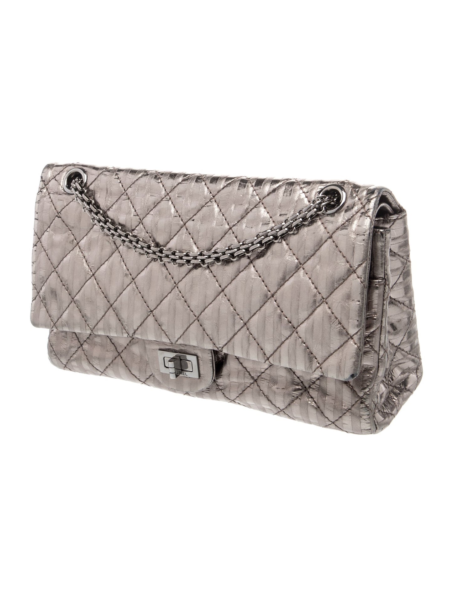 Chanel Stripe Reissue 227 Double Flap Bag