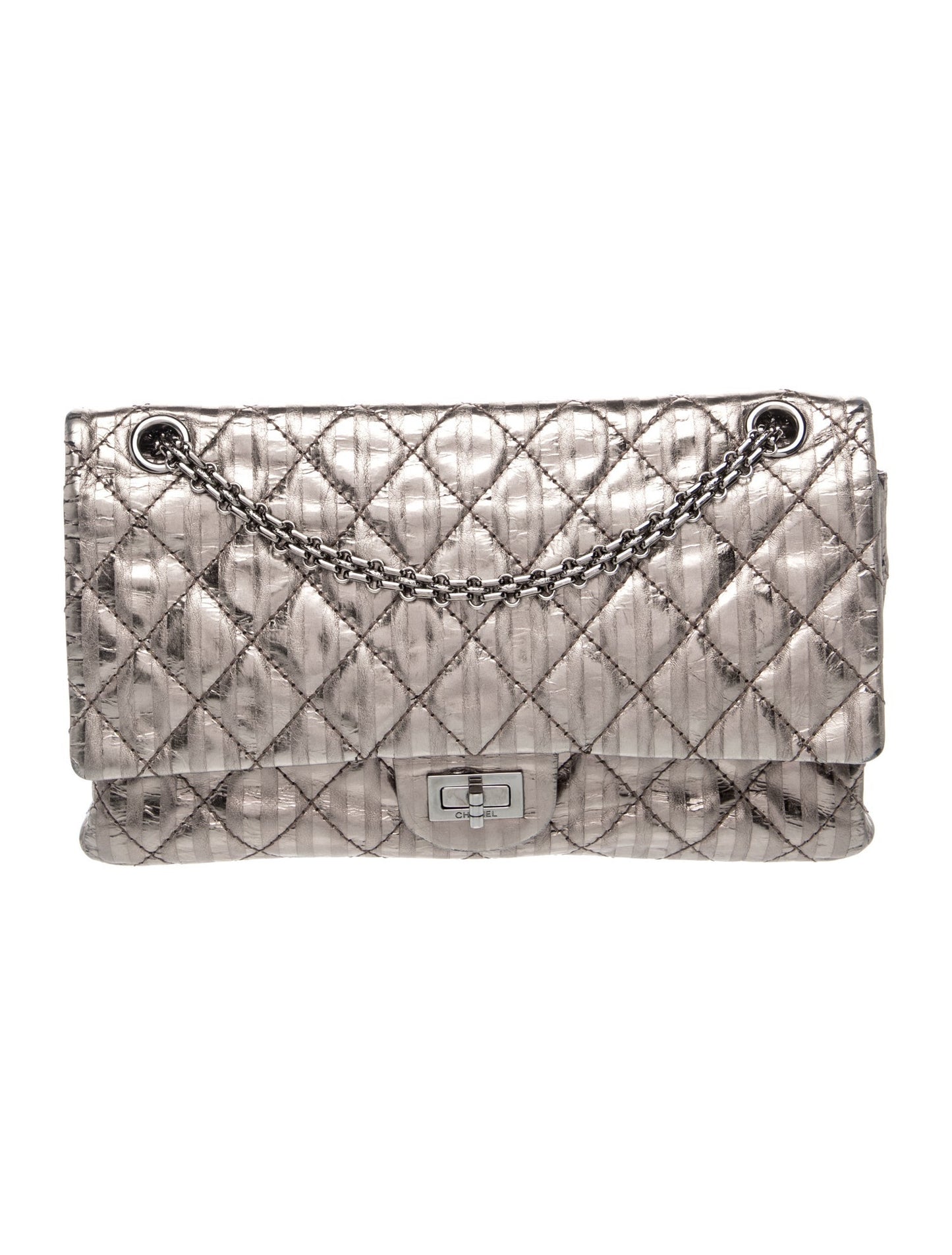 Chanel Stripe Reissue 227 Double Flap Bag