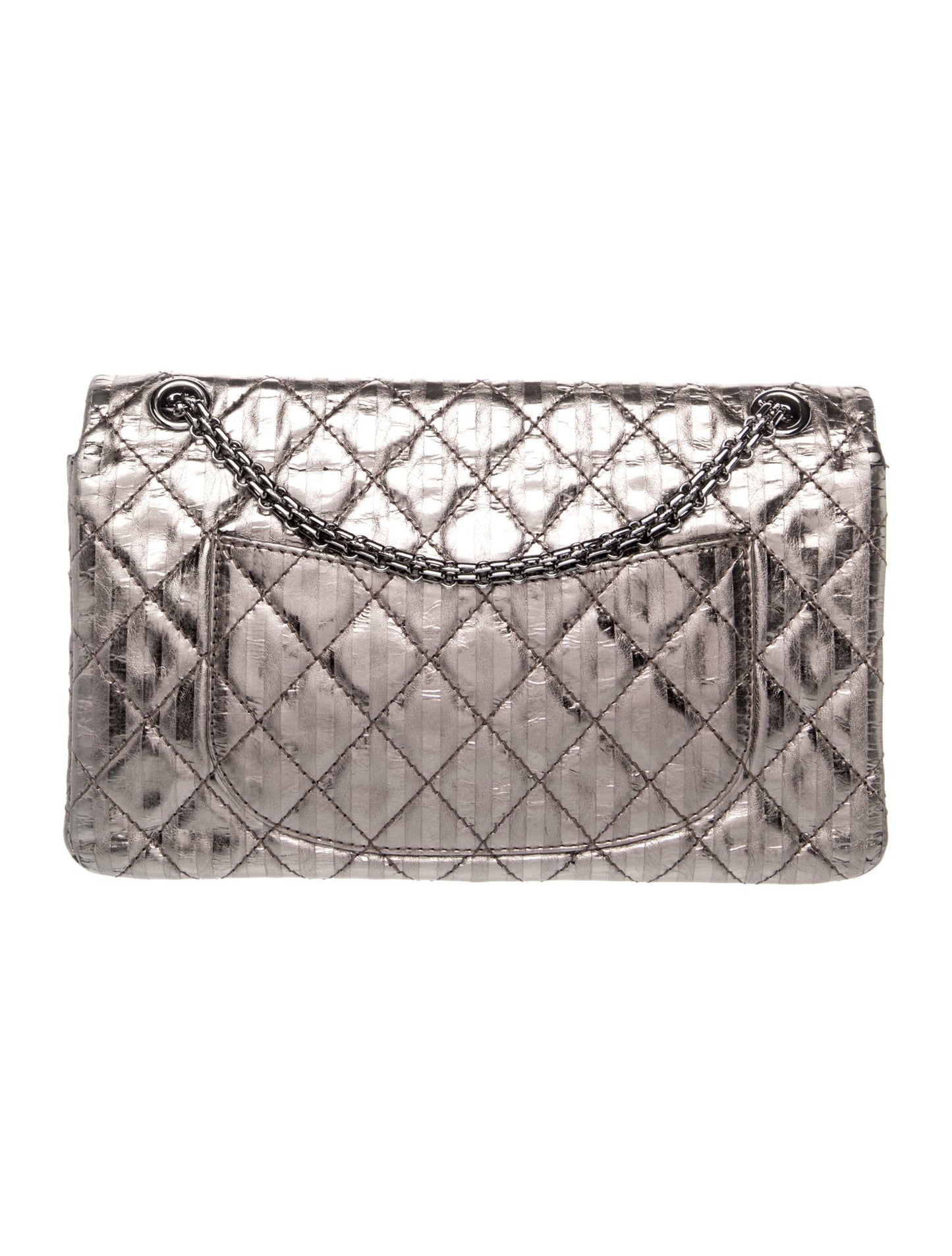 Chanel Stripe Reissue 227 Double Flap Bag