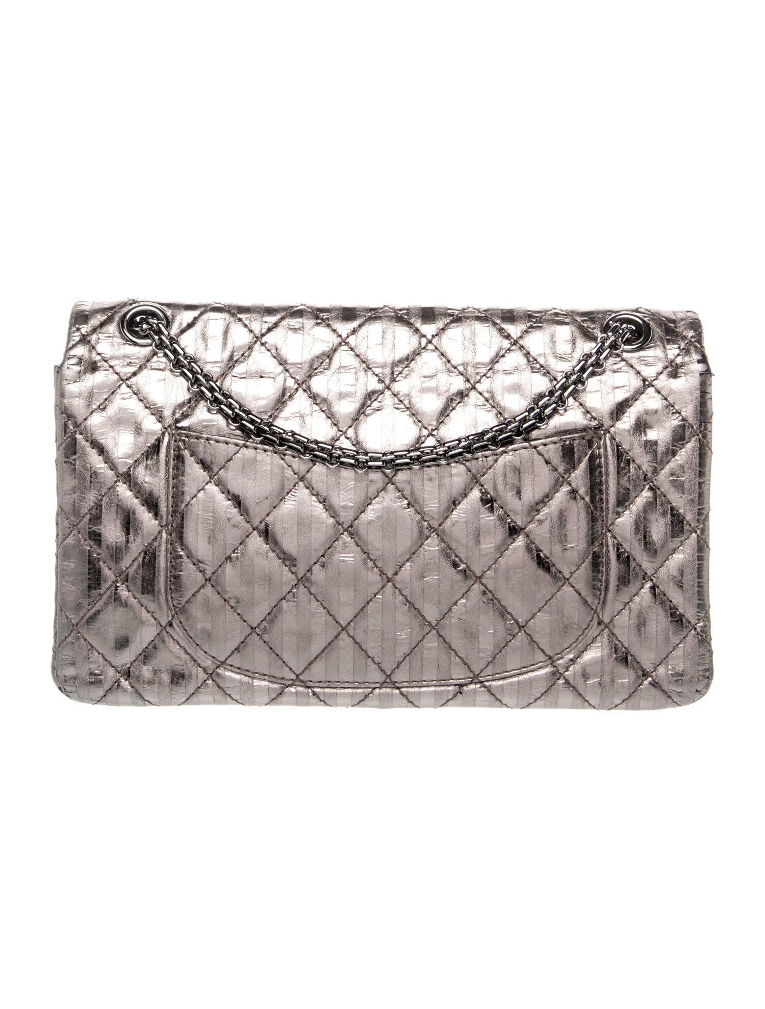 Chanel Stripe Reissue 227 Double Flap Bag