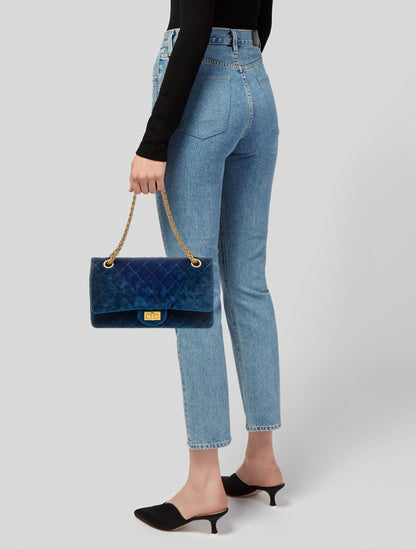 Chanel Velvet Reissue 225 Double Flap Bag