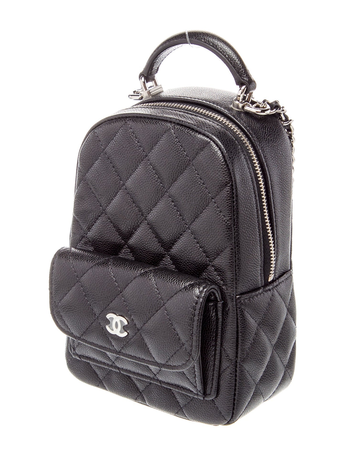 Chanel 2024 Quilted Caviar Mini Backpack