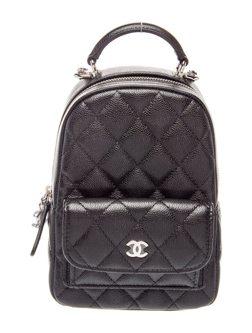 Chanel 2024 Quilted Caviar Mini Backpack