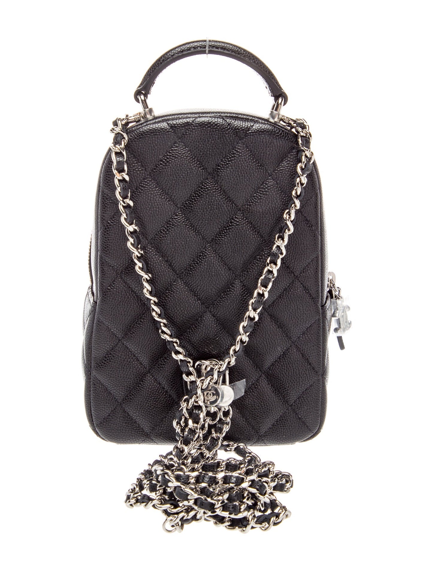 Chanel 2024 Quilted Caviar Mini Backpack