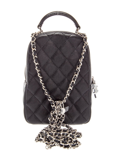 Chanel 2024 Quilted Caviar Mini Backpack