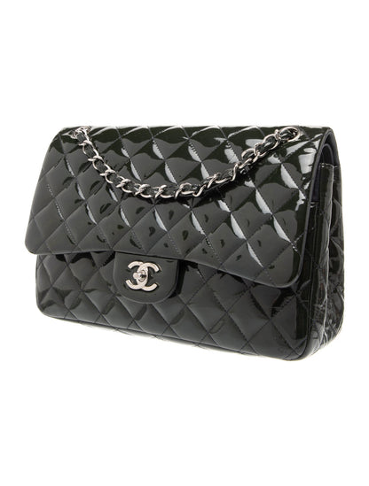 Chanel Classic Jumbo Patent Double Flap Bag