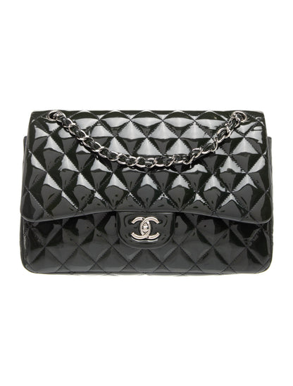 Chanel Classic Jumbo Patent Double Flap Bag