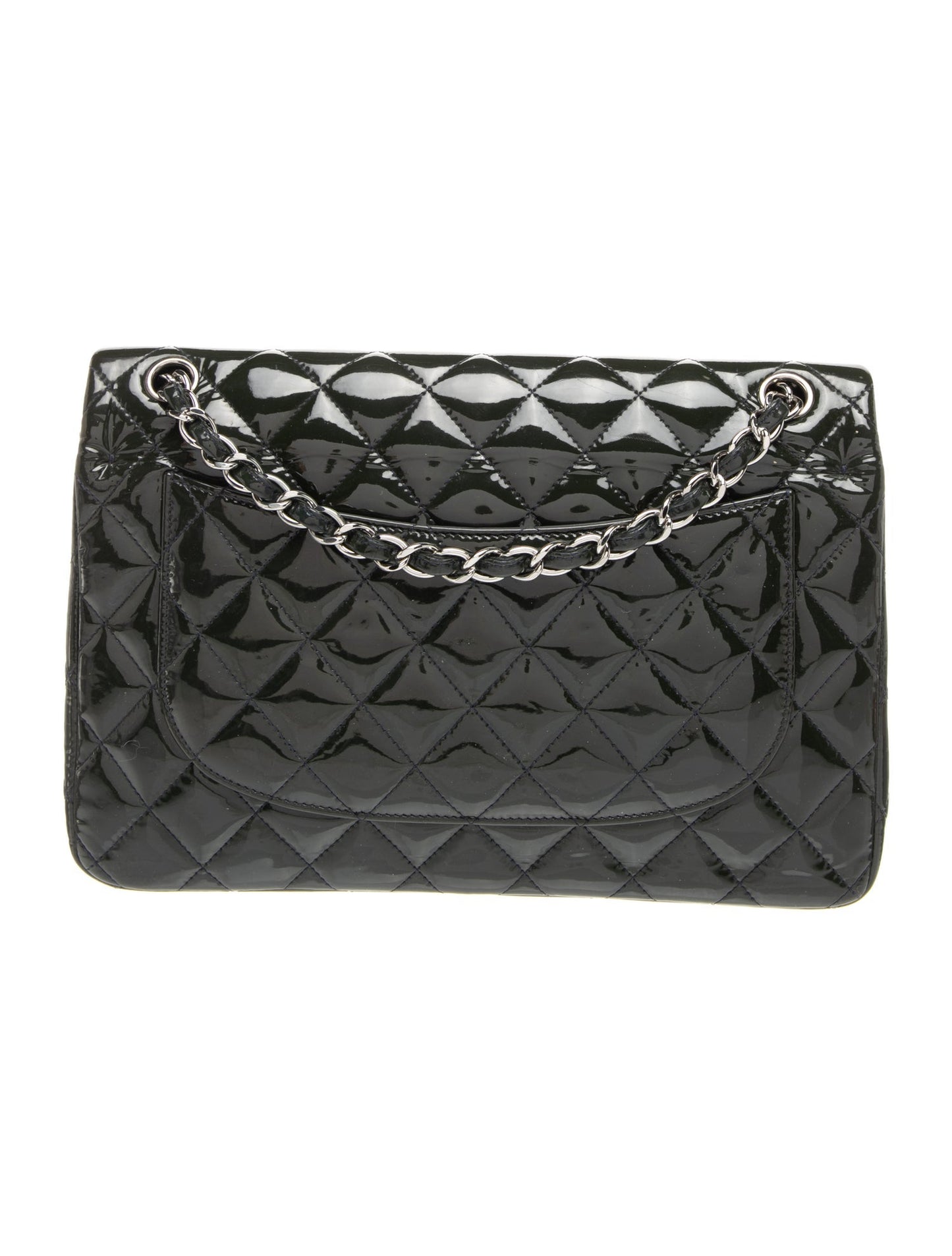 Chanel Classic Jumbo Patent Double Flap Bag