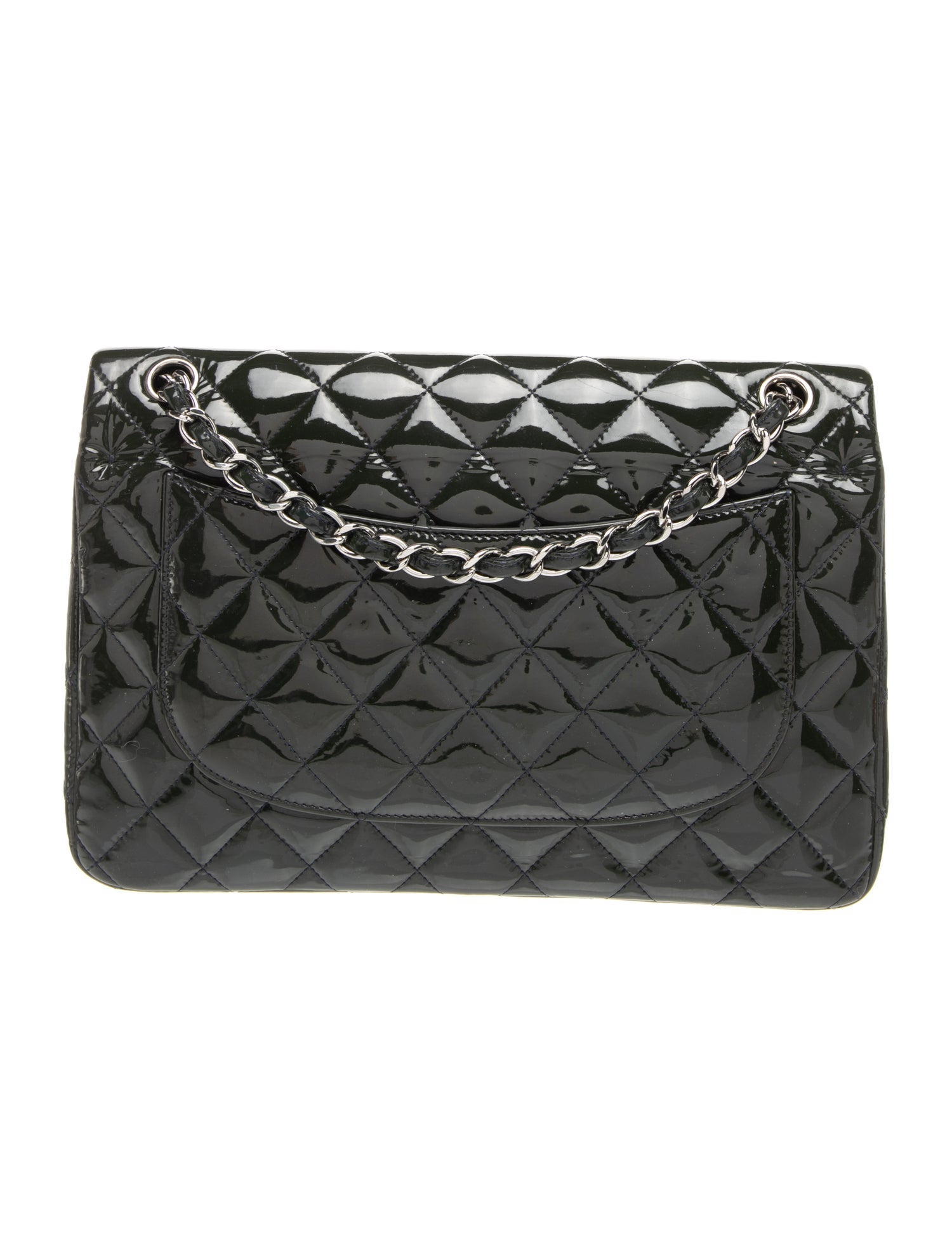 Chanel Classic Jumbo Patent Double Flap Bag