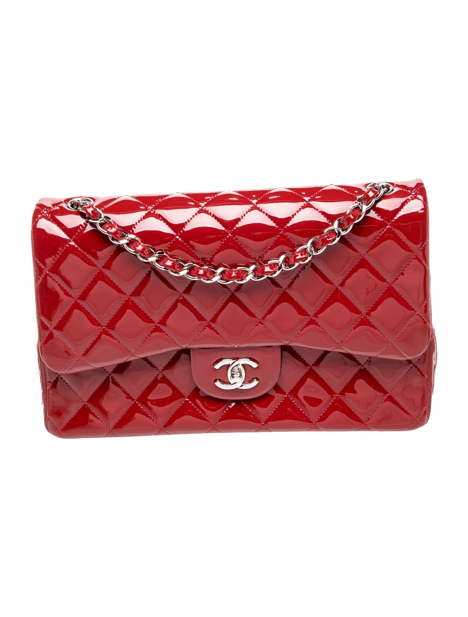 Chanel Jumbo Classic Patent Double Flap Bag