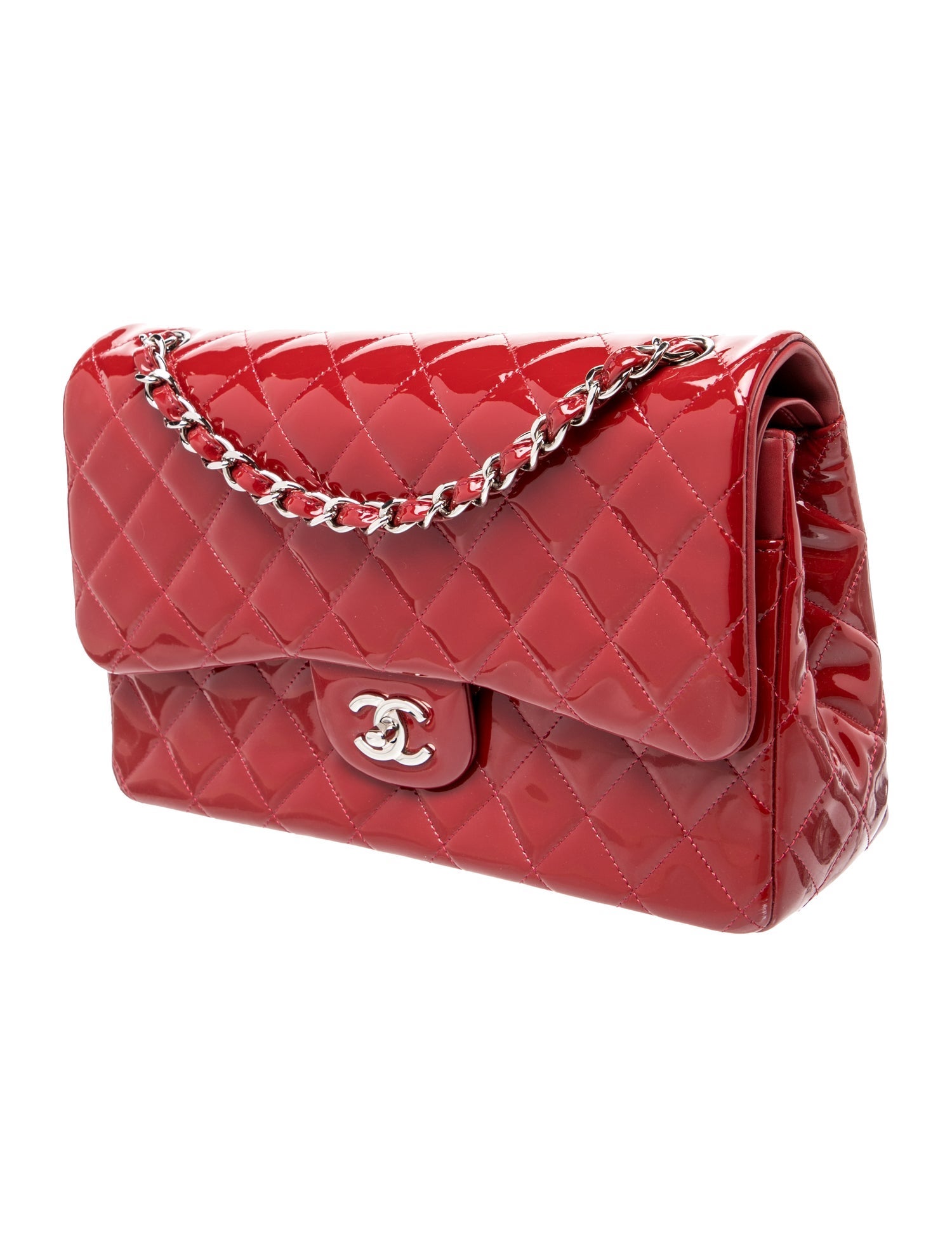 Chanel Jumbo Classic Patent Double Flap Bag