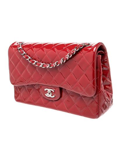 Chanel Jumbo Classic Patent Double Flap Bag