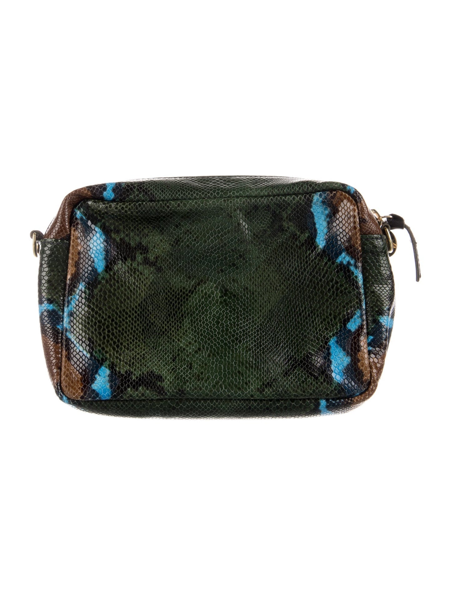 Clare V. Embossed Leather Cosmetic Bag