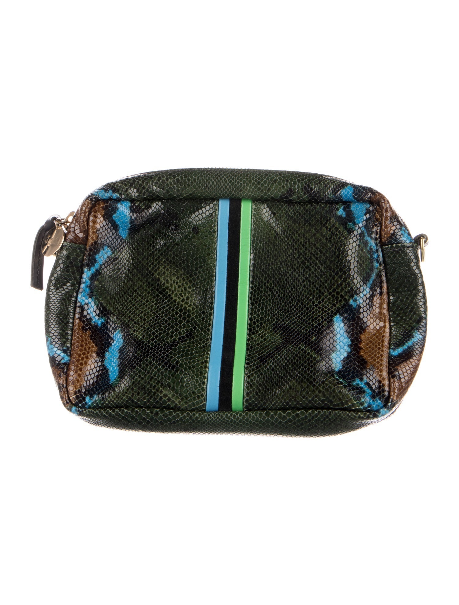 Clare V. Embossed Leather Cosmetic Bag