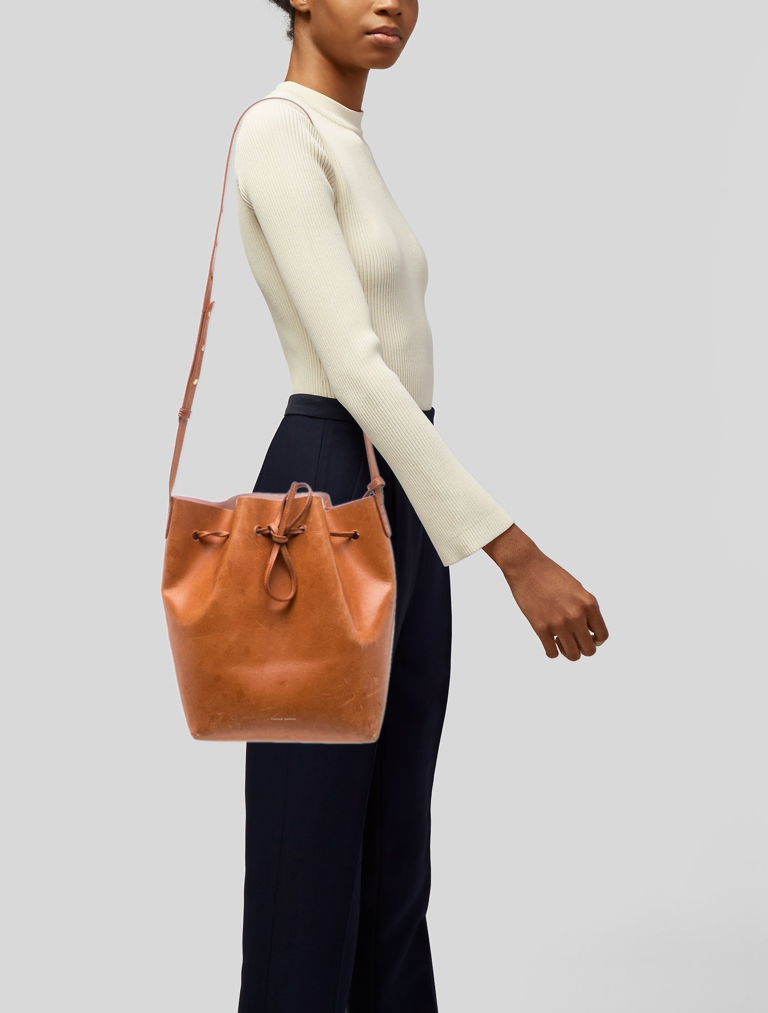 Mansur Gavriel Leather Shoulder Bag