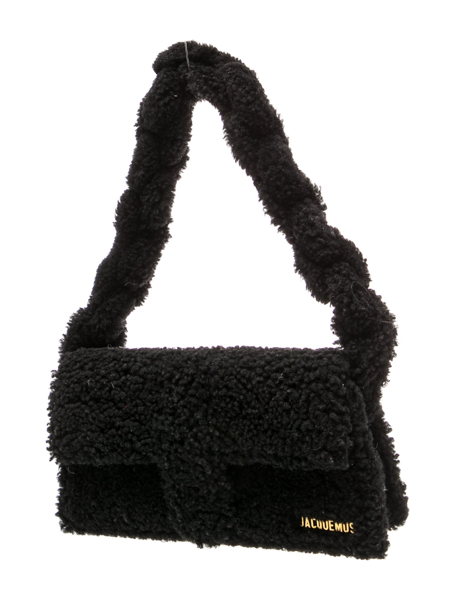Jacquemus Faux Fur Shoulder Bag