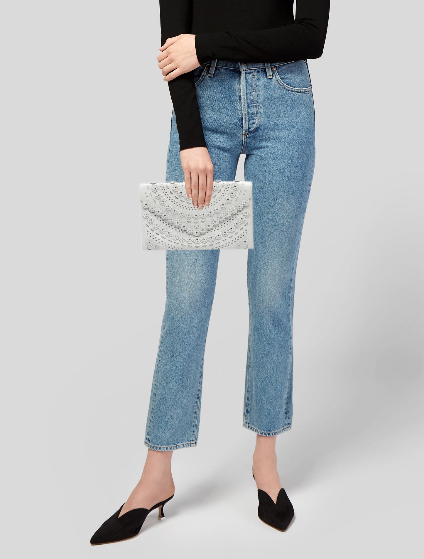 Alaïa Leather Clutch
