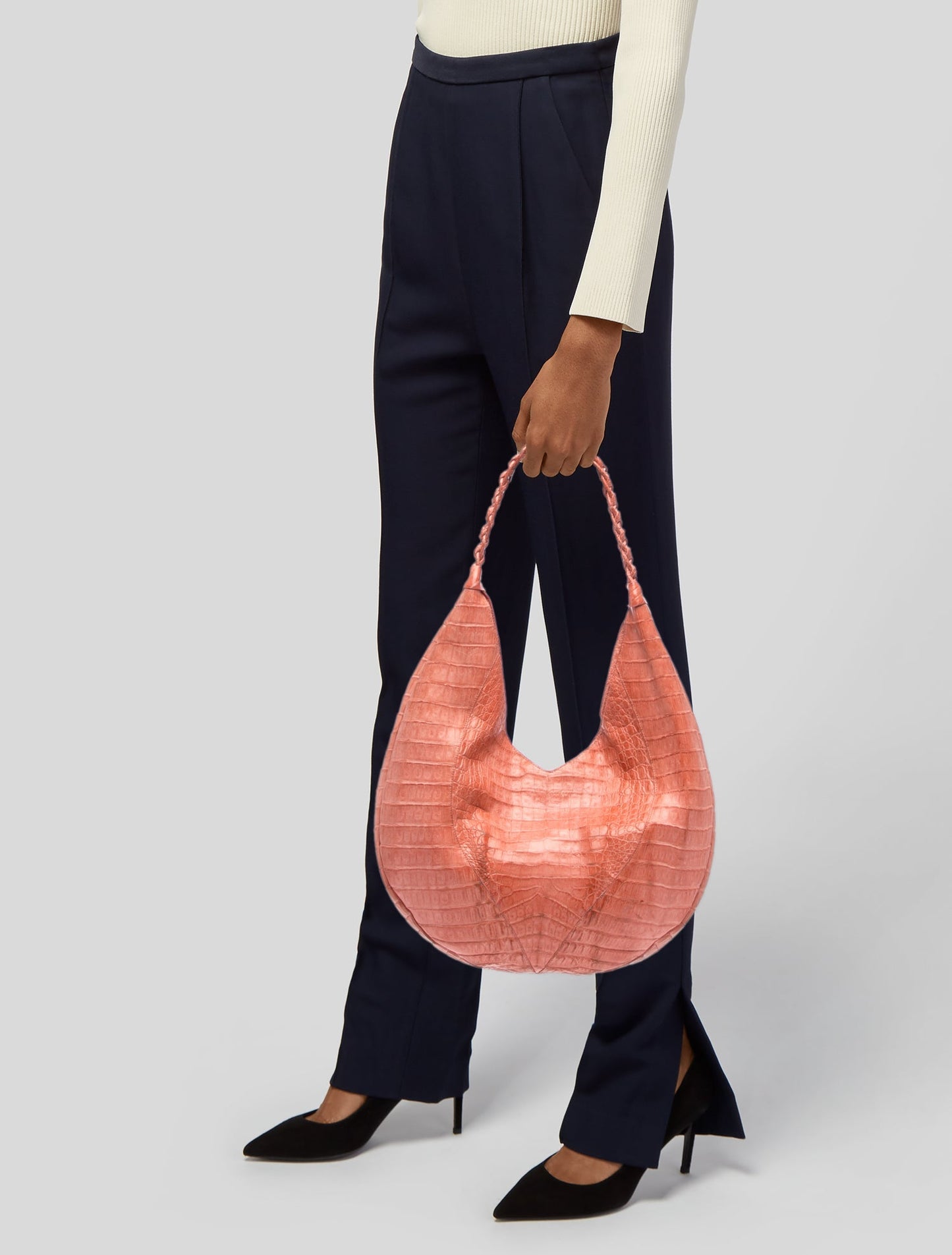 Nancy Gonzalez Alligator Shoulder Bag