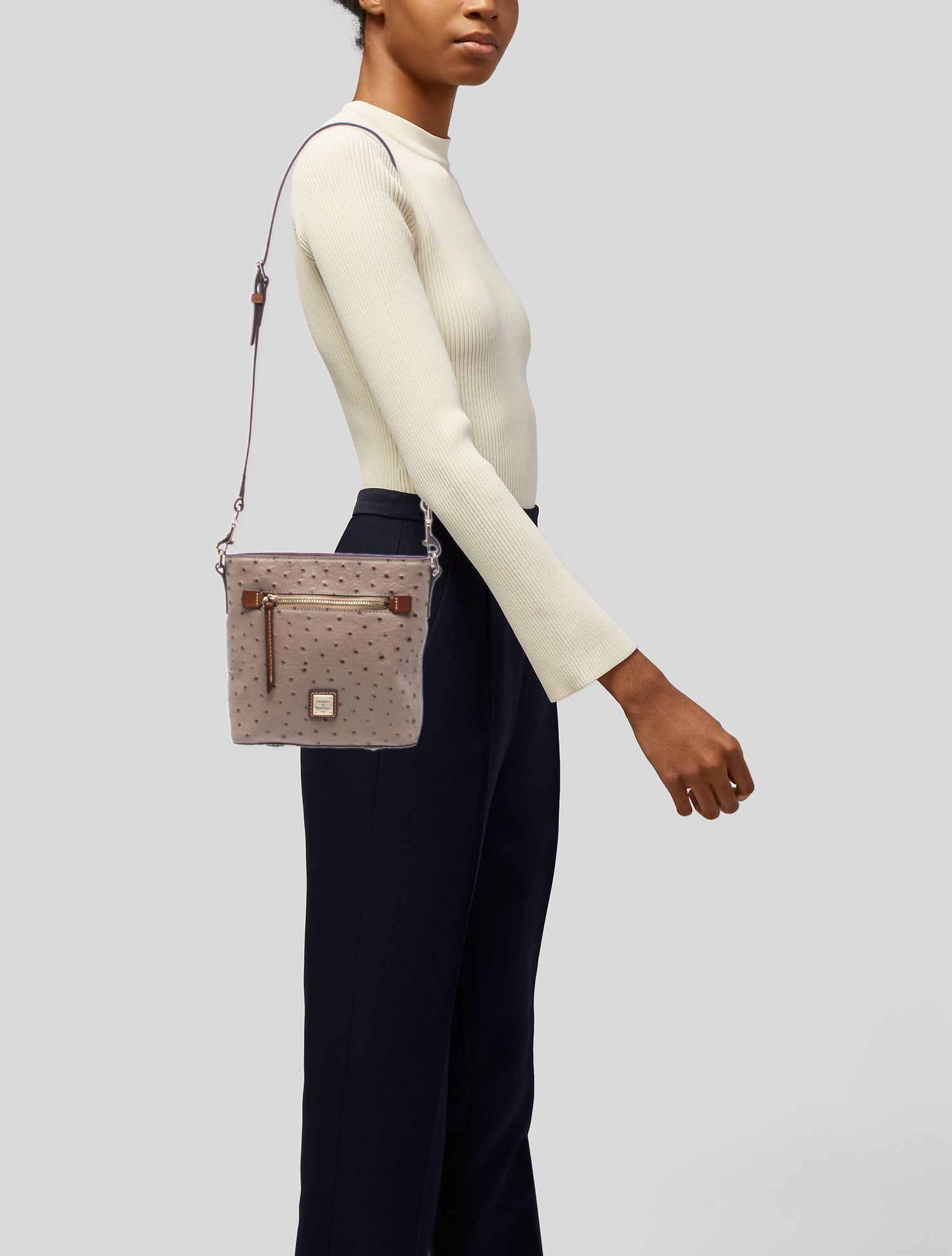 Dooney & Bourke Embossed Leather Crossbody Bag