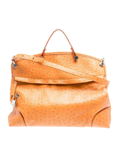 Furla Embossed Leather Top Handle Bag