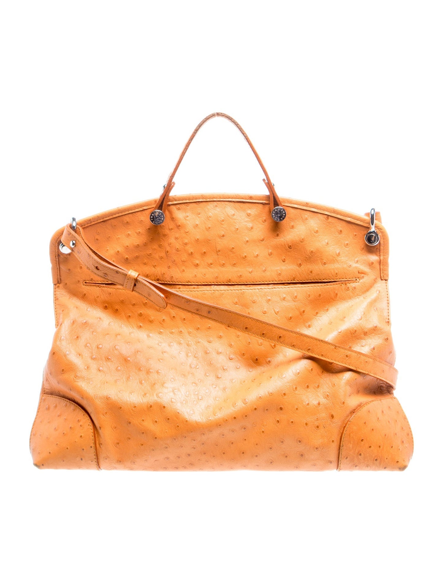 Furla Embossed Leather Top Handle Bag
