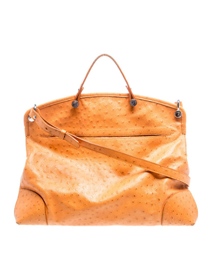 Furla Embossed Leather Top Handle Bag