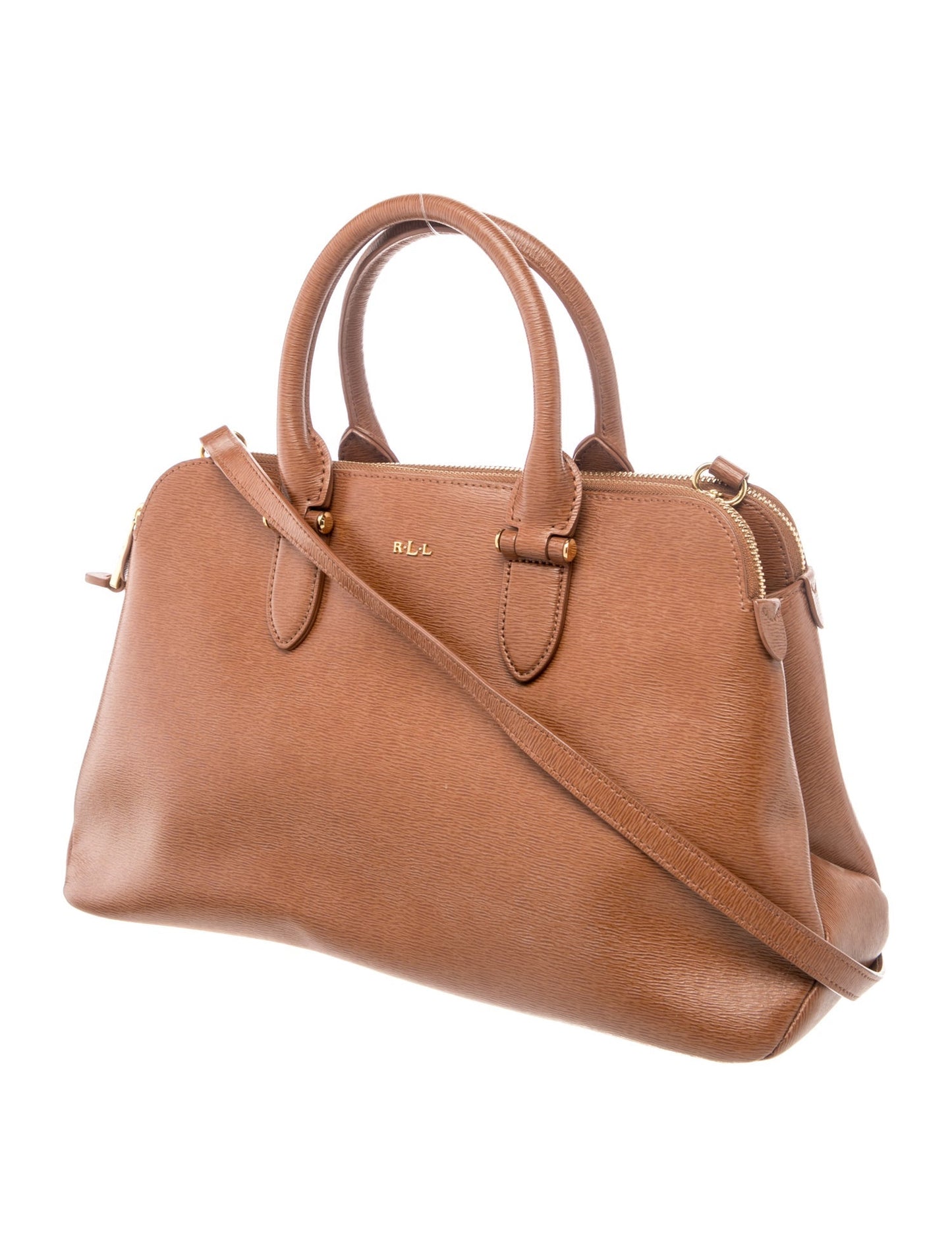 Ralph Lauren Leather Top Handle Bag