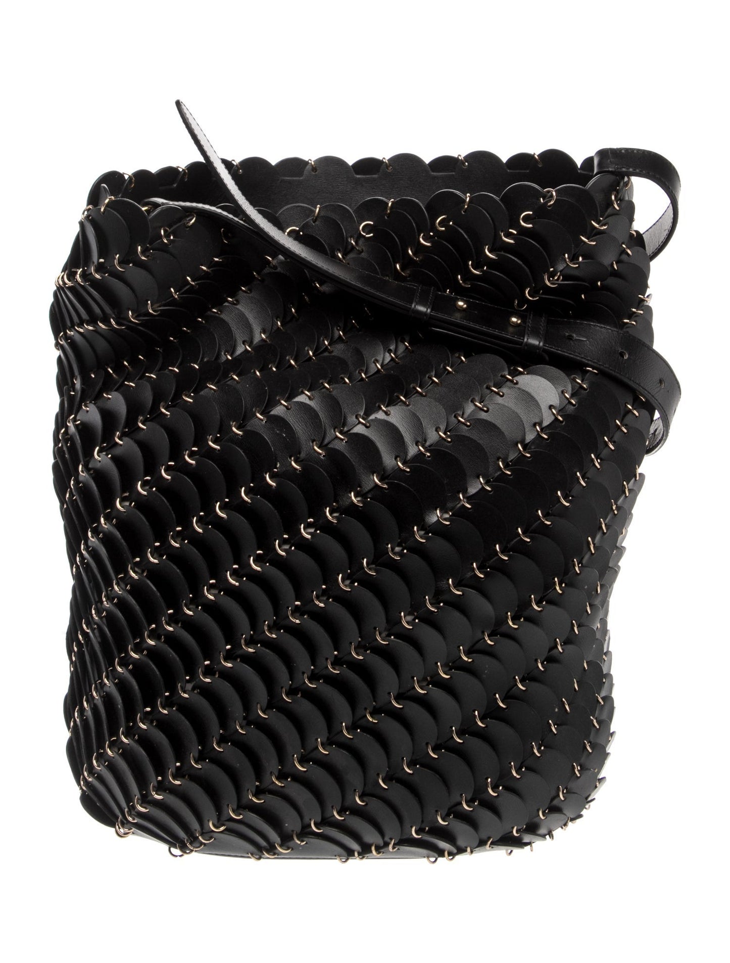 Paco Rabanne Leather Bucket Bag